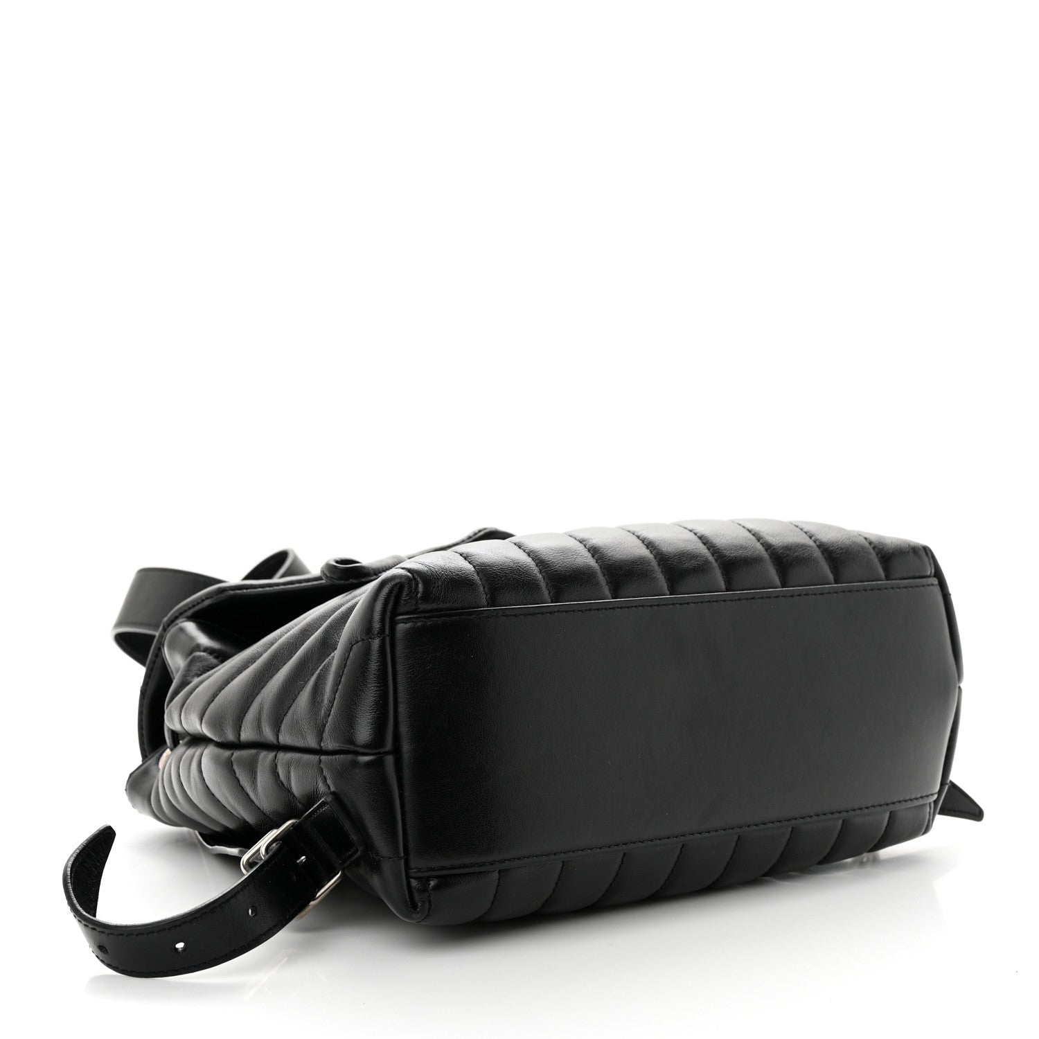 Saint Laurent SAINT LAURENT Calfskin Y Quilted Monogram Small Loulou Backpack Black 4 of 13