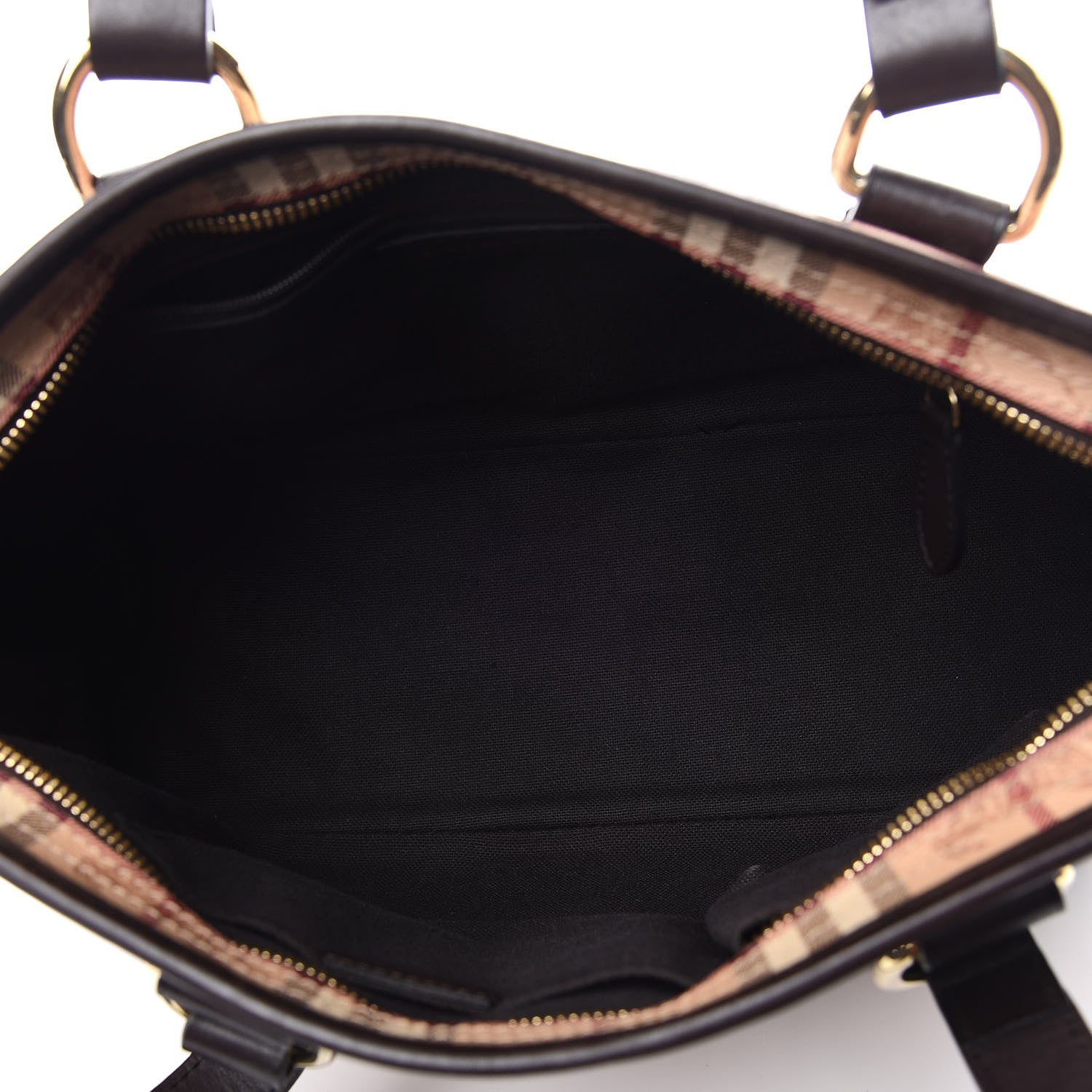 Burberry Haymarket Check Medium Regent Tote Chocolate 5 of 10