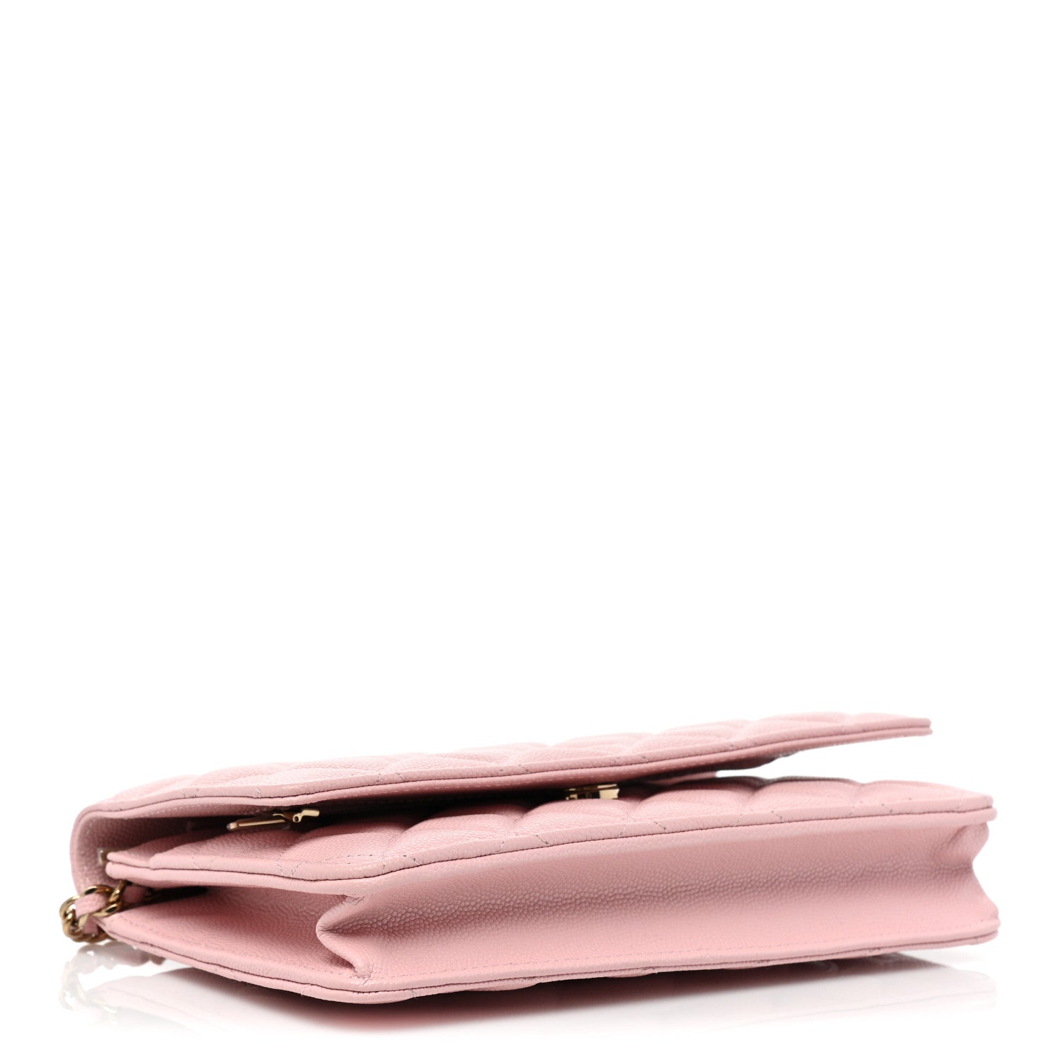 Chanel Caviar Quilted Wallet On Chain WOC Light Pink 4 of 10