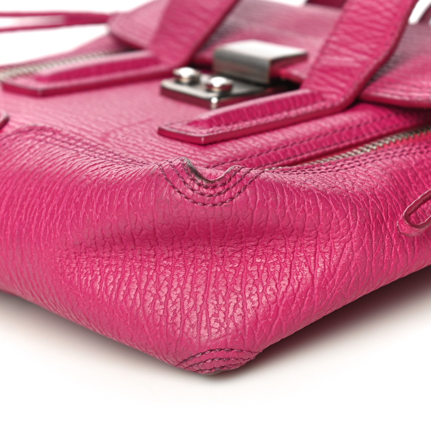 3.1 Phillip Lim Textured Calfskin Mini Pashli Satchel Fuschia 9 of 34