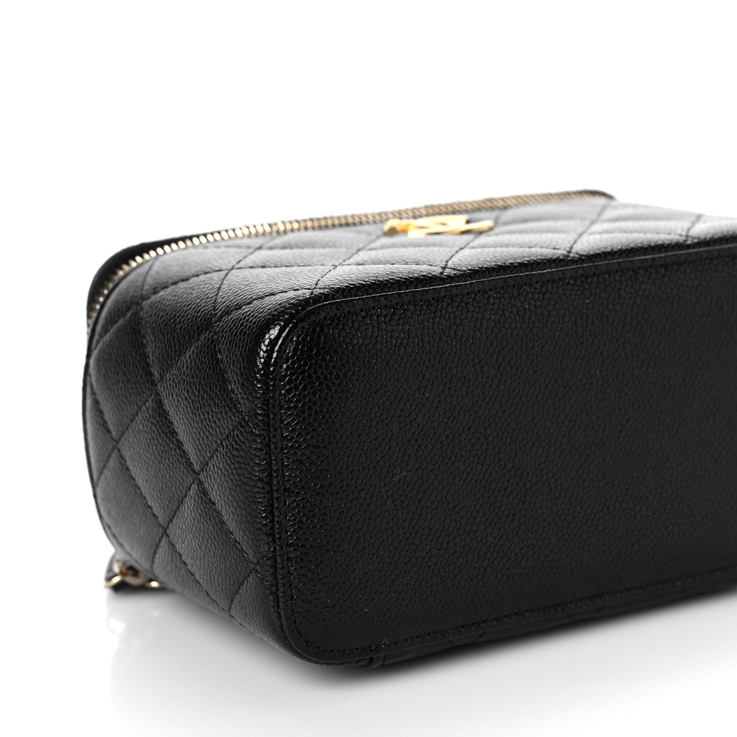Chanel Shiny Caviar Quilted Pick Me Up Vanity Case Black 9 of 9