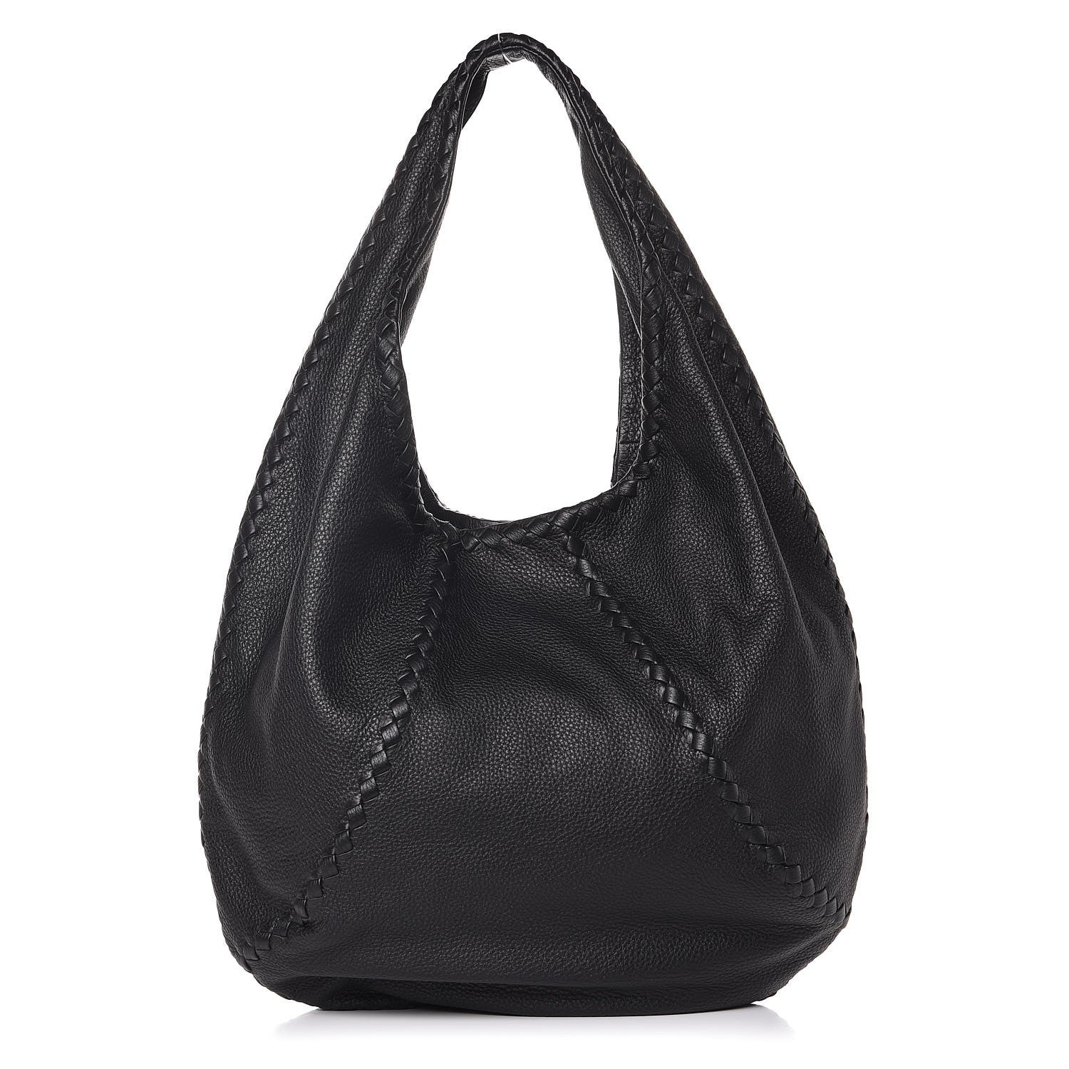 Bottega Veneta Cervo Deerskin Large Hobo Black 1 of 8