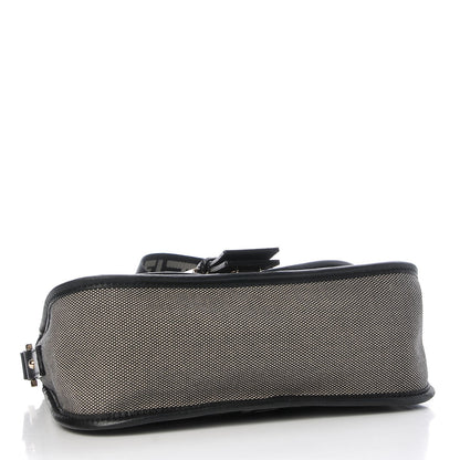 Fendi Canvas Shoulder Bag Black 4 of 7