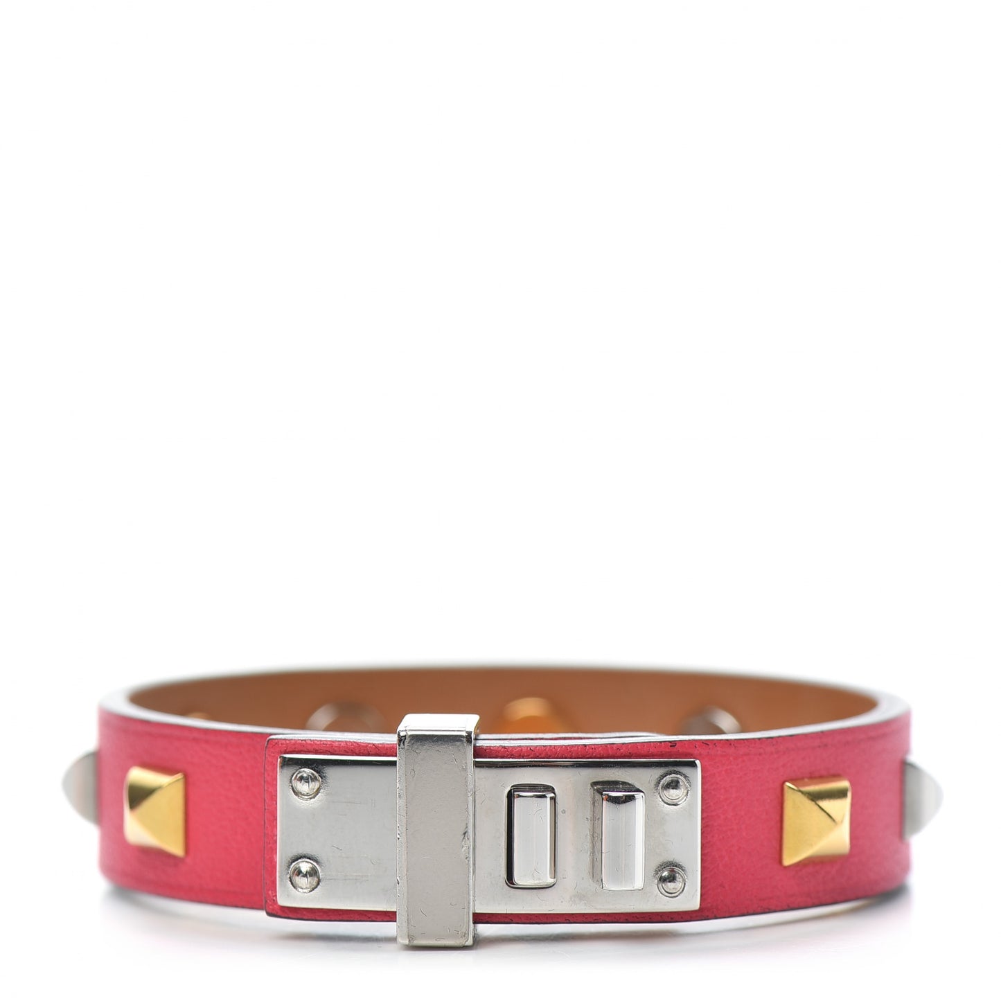 Swift Mini Dog Clous Carres Bracelet T2 Rose Extreme