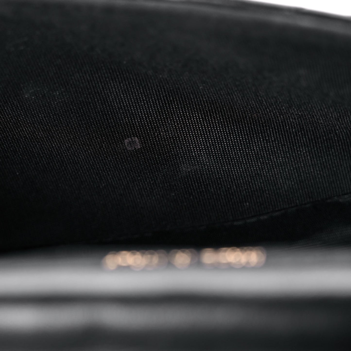 Calfskin Quilted Coco Mail Clutch With Chain Black