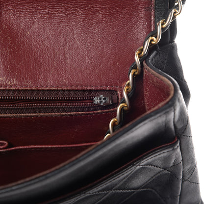 Chanel Lambskin Quilted Medium Double Flap Black 9 of 27