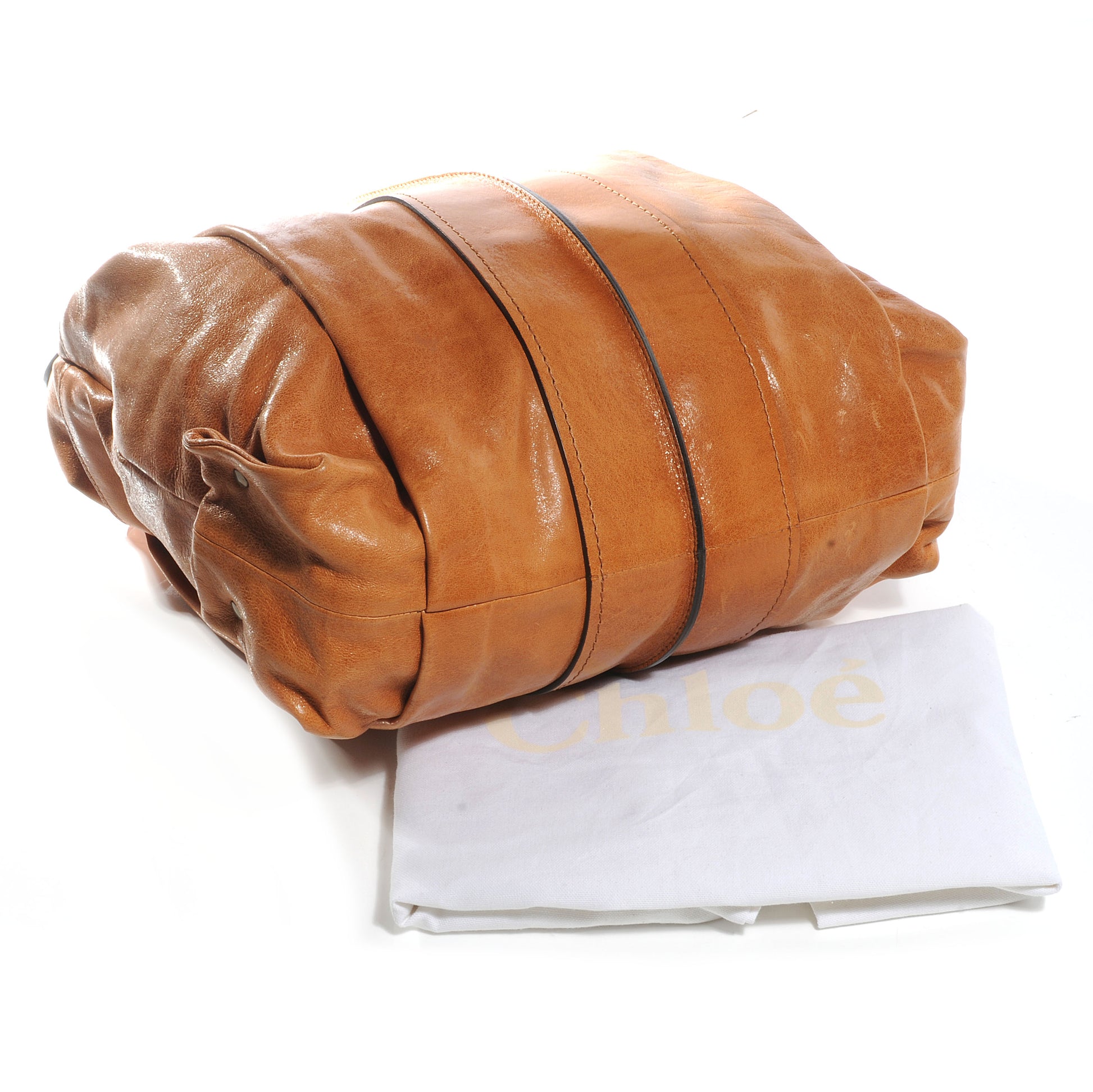 Chloe Lambskin Heloise Hobo Camel 6 of 11