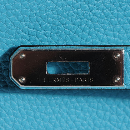 Hermes Togo Birkin 35 Bleu Saint Cyr 21 of 26