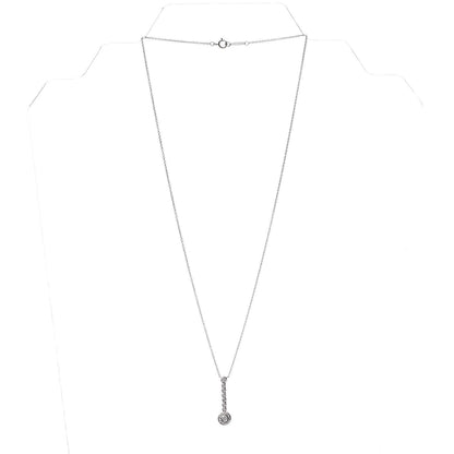 Tiffany Platinum Diamond Circlet Drop Pendant Necklace 3 of 8
