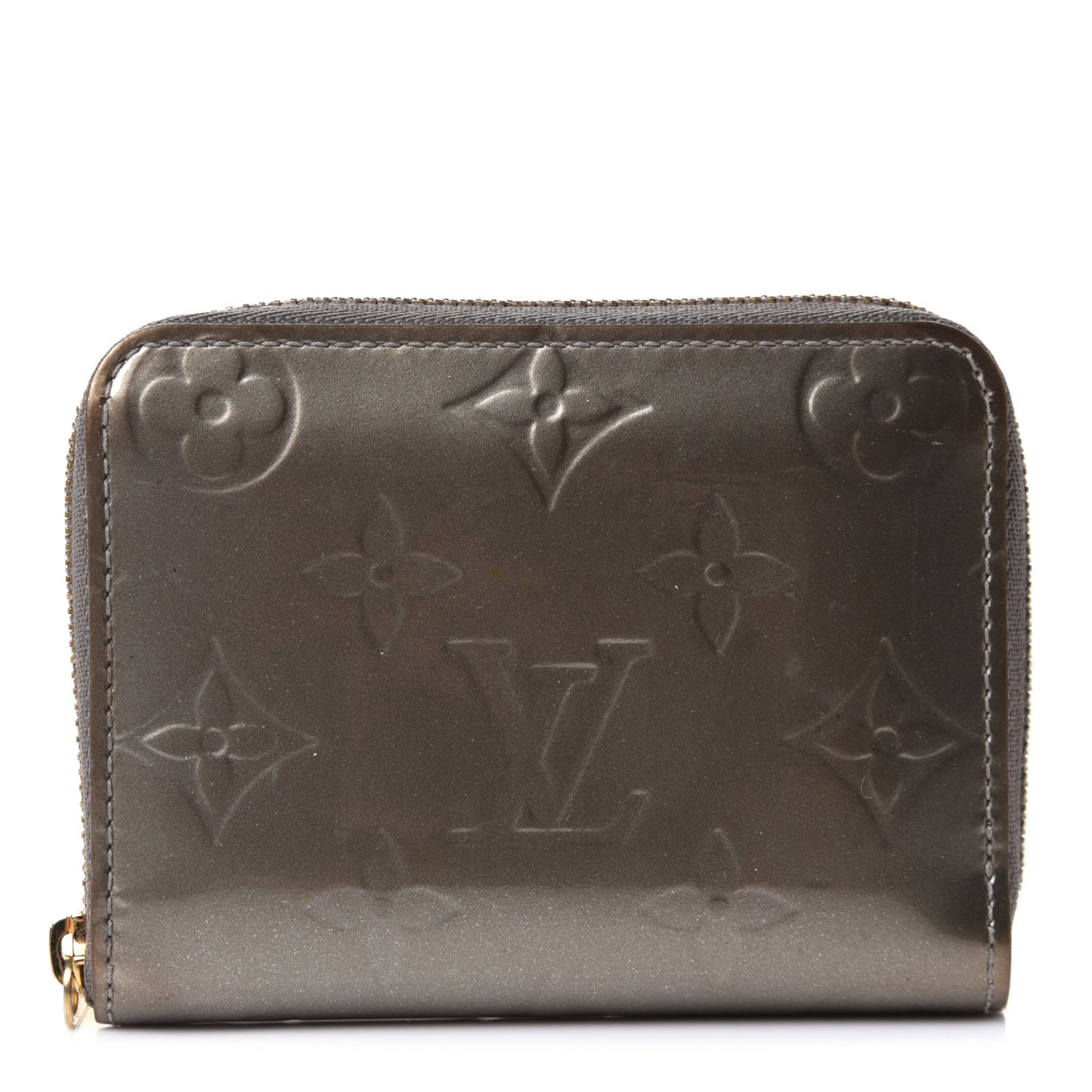 Vernis Zippy Coin Purse Wallet Gris Art Deco