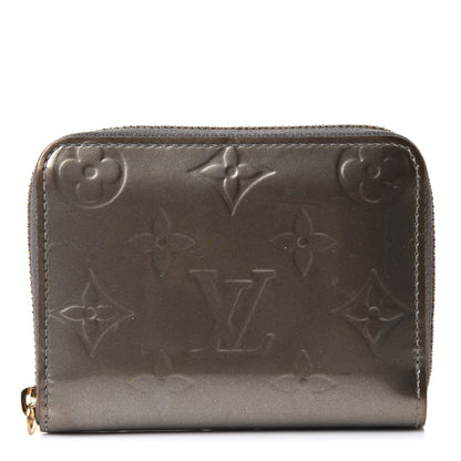 Louis Vuitton Vernis Zippy Coin Purse Wallet Gris Art Deco 1 of 8