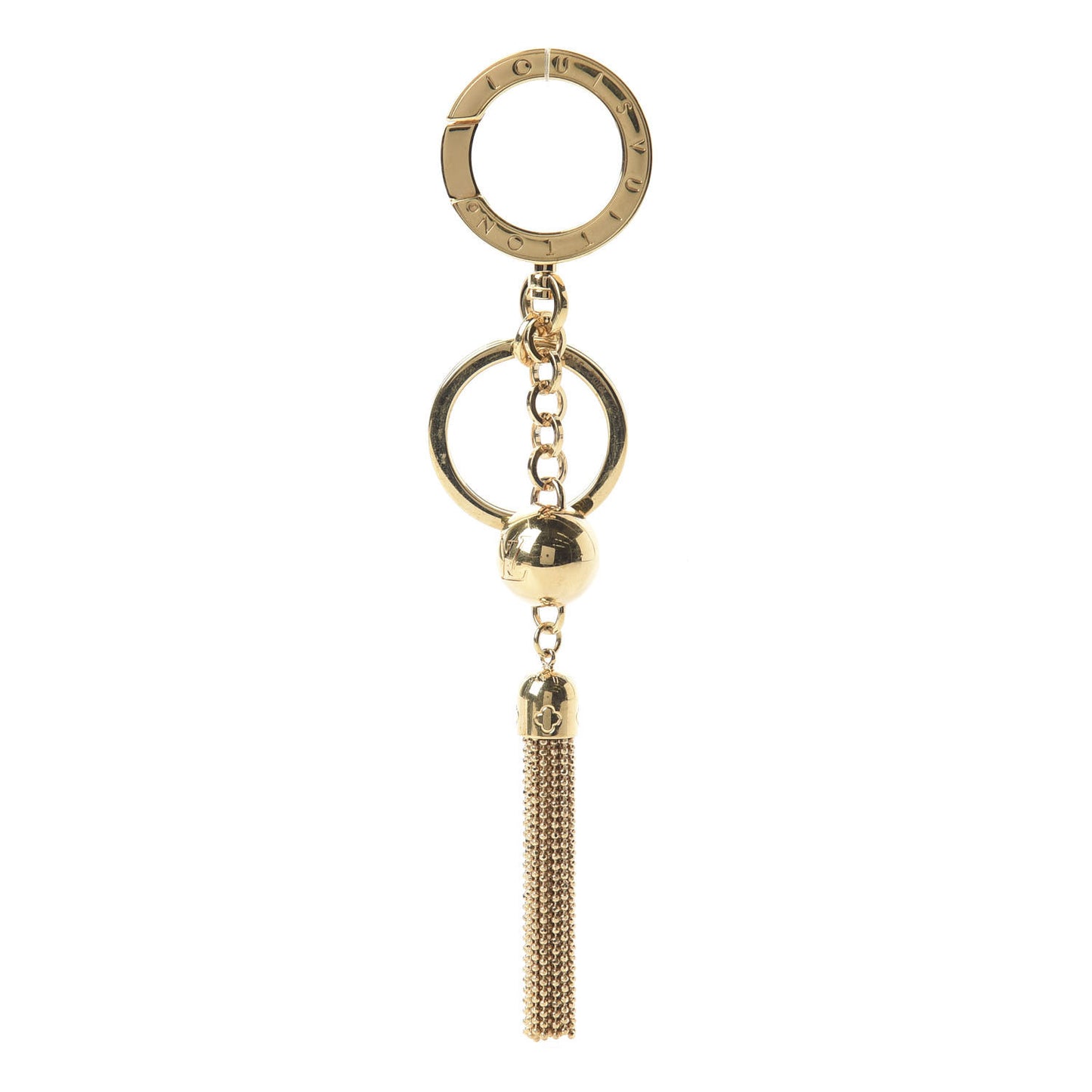 Goldtone Swing Key Holder Bag Charm