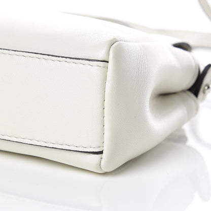 Fendi Shiny Nappa Micro Peekaboo Iconic Satchel White 9 of 9
