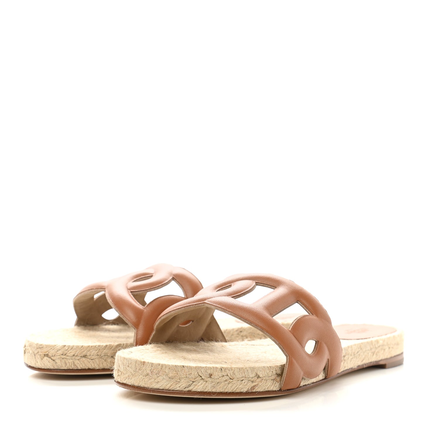 Nappa Famosa Espadrille Sandals 38 Naturel