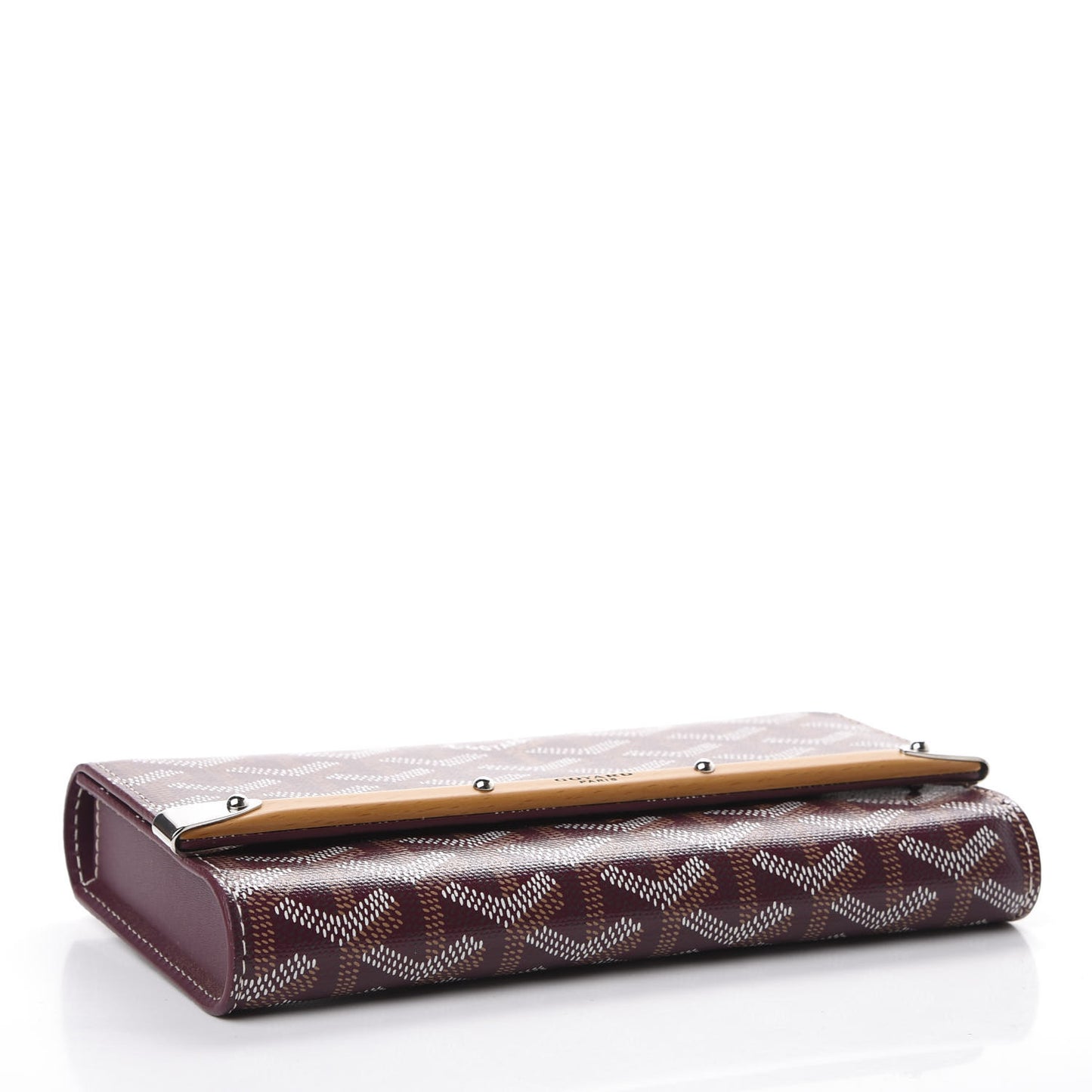 Goyardine Monte Carlo Bois Clutch Bordeaux