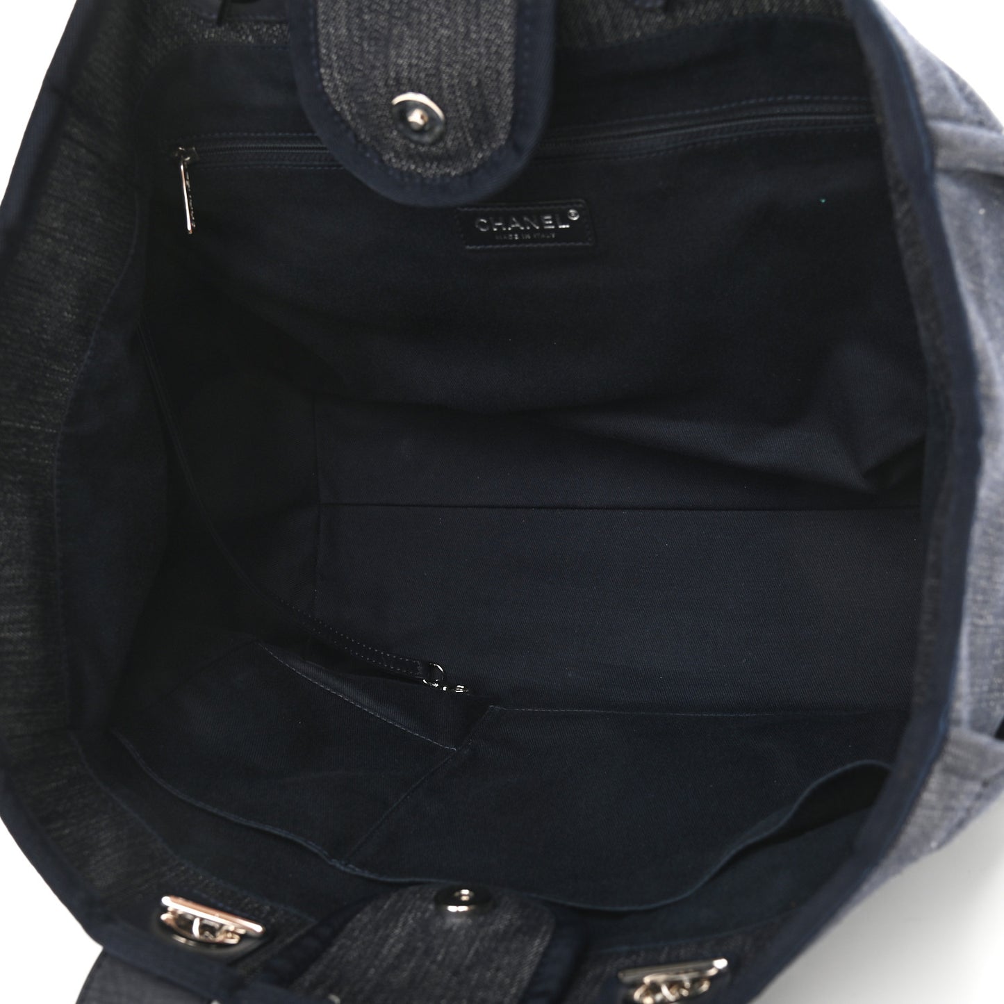 Denim Medium Deauville Tote Dark Blue