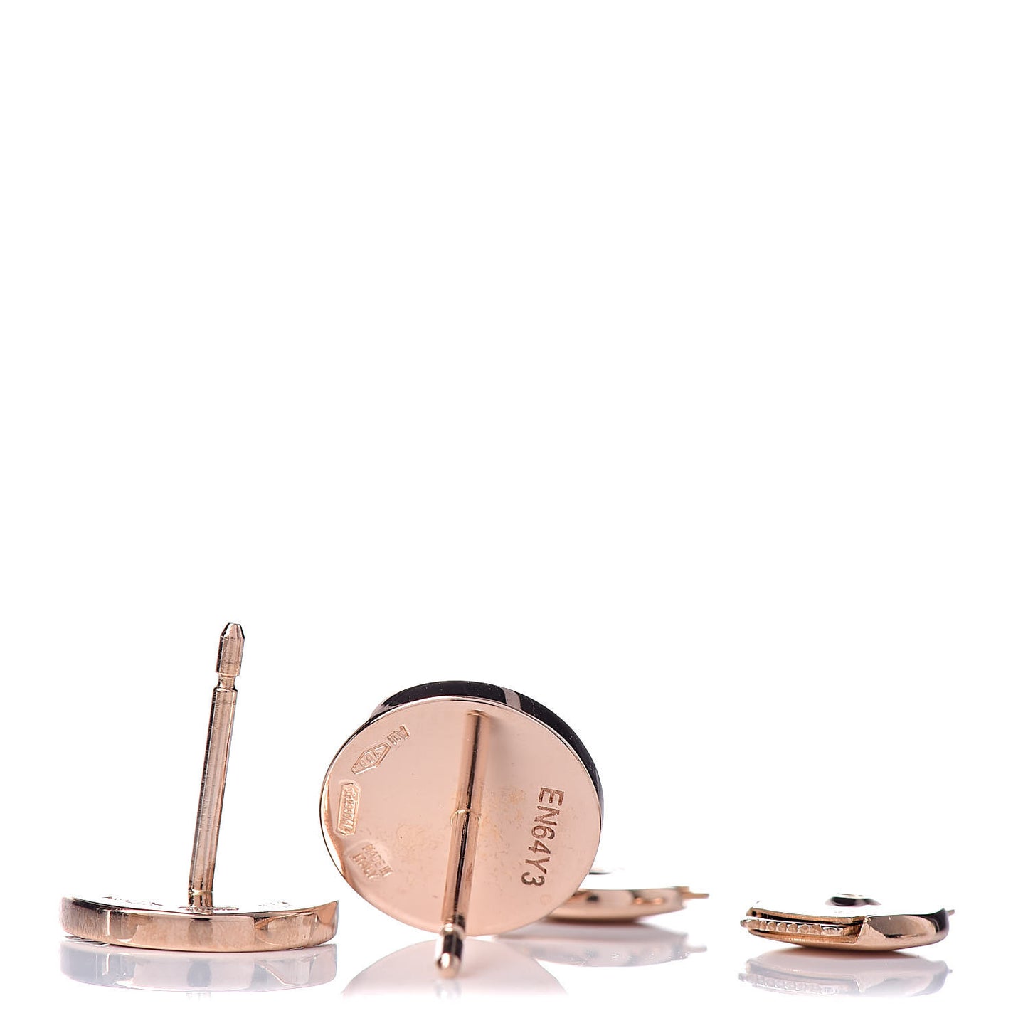 18K Rose Gold Mother of Pearl BVLGARI BVLGARI Stud Earrings