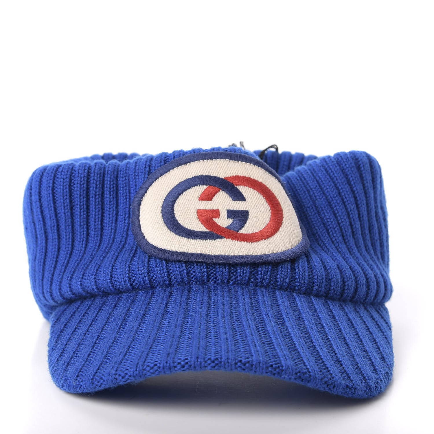 Gucci Wool Interlocking G Patch Visor L Blue 3 of 9