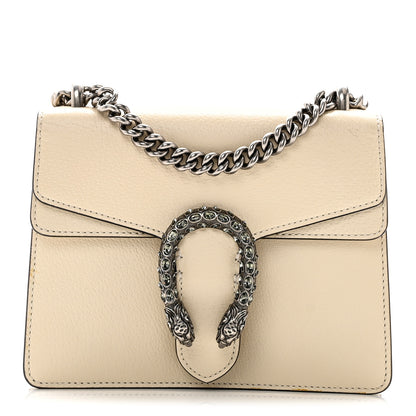 Gucci Textured Calfskin Crystal Mini Dionysus Shoulder Bag Mystic White Mystic White 1 of 13