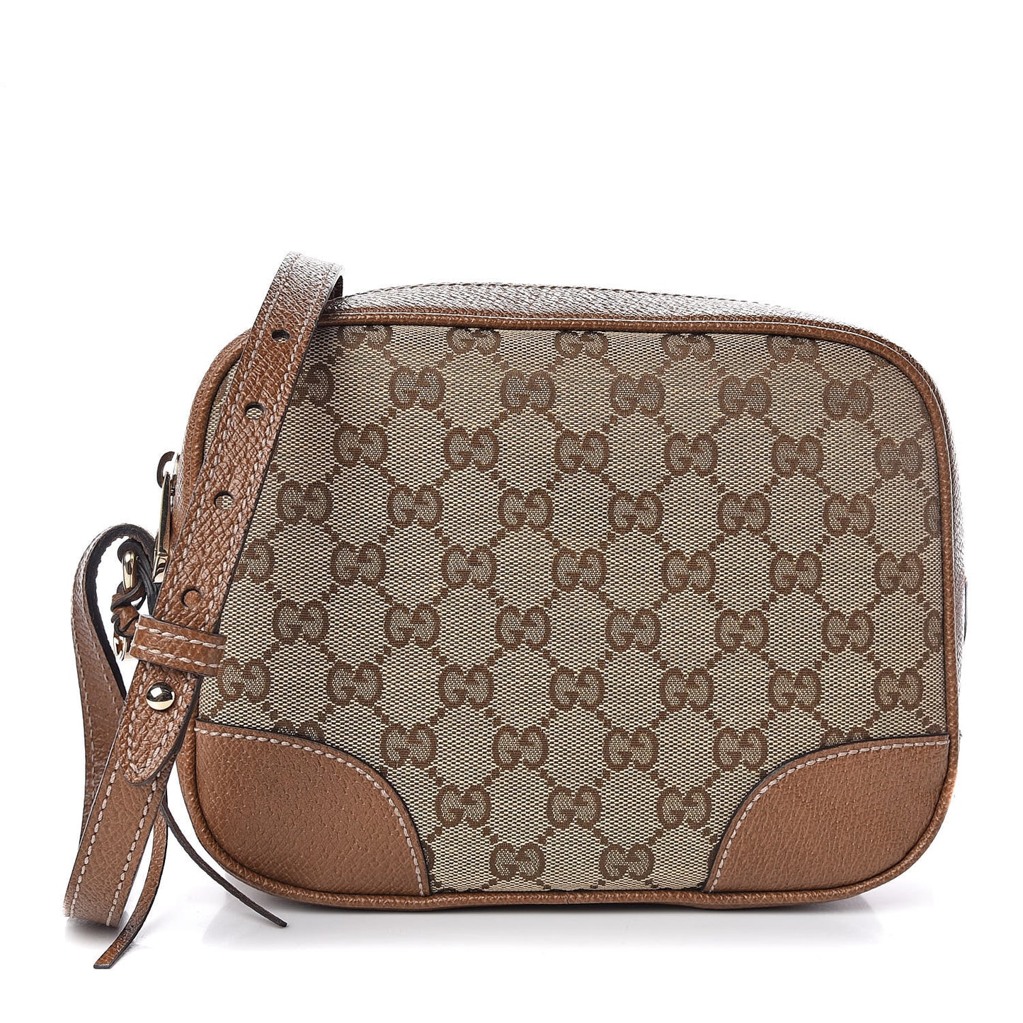 Monogram Mini Bree Messenger Bag Beige Tabacco