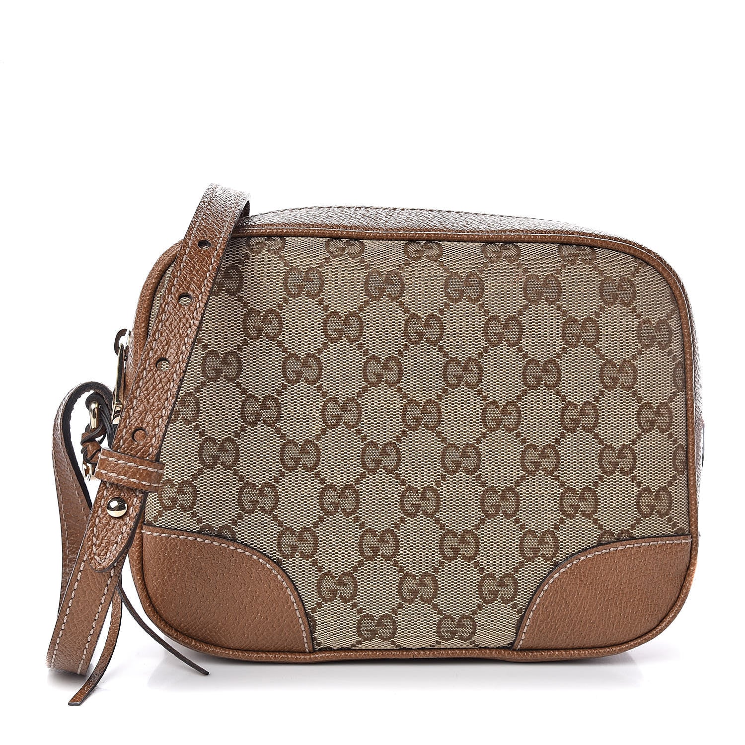 Gucci Monogram Mini Bree Messenger Bag Beige Tabacco 1 of 10