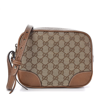 Gucci Monogram Mini Bree Messenger Bag Beige Tabacco 1 of 10