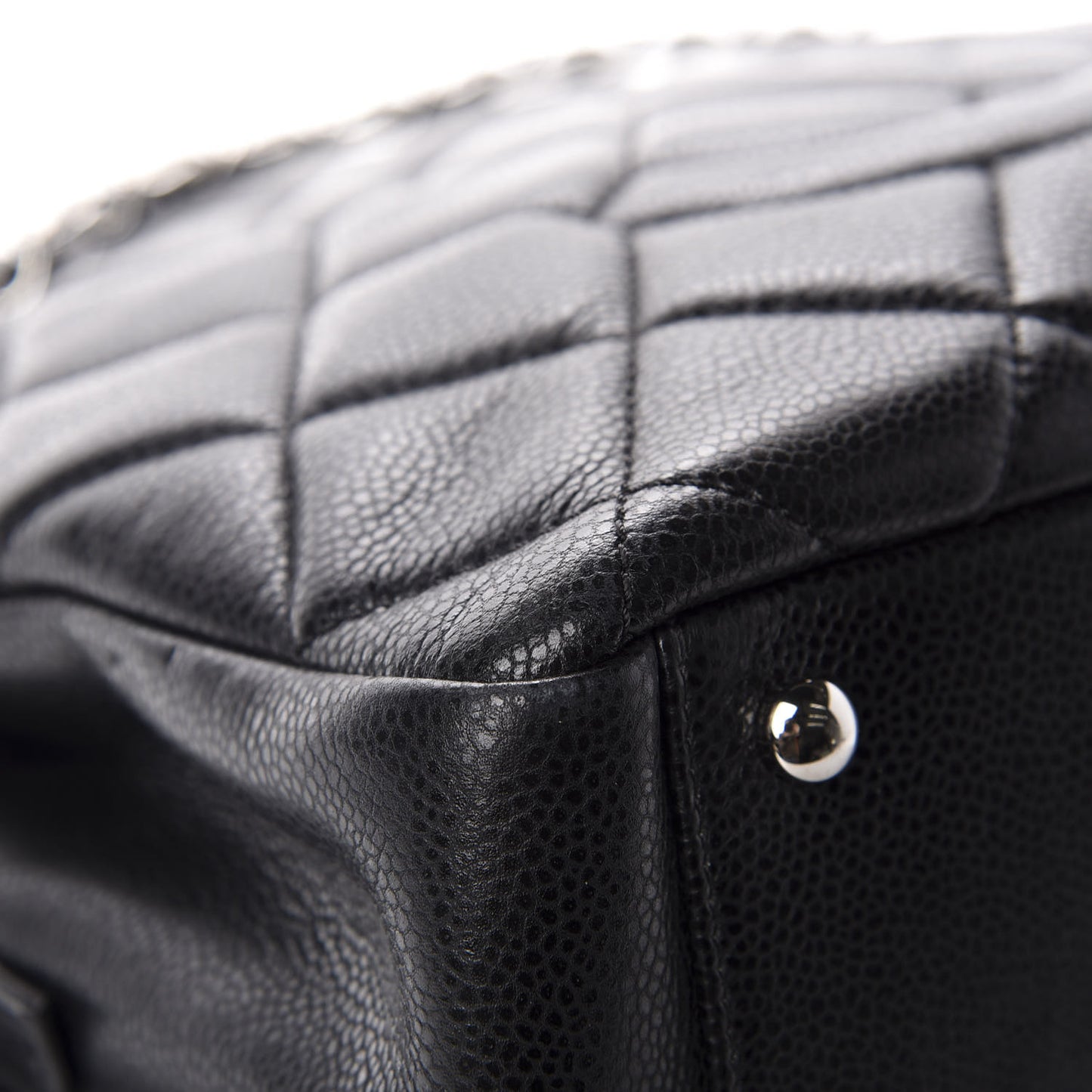 Caviar Quilted Timeless CC Soft Tote Black
