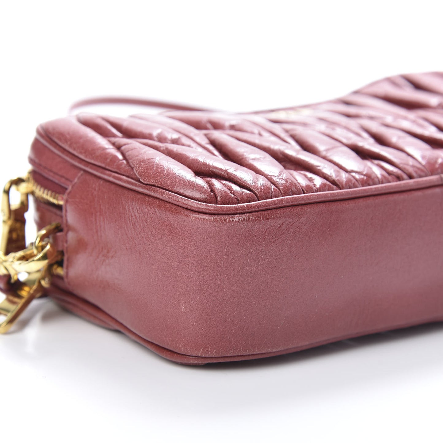 Nappa Matelasse Double Zip Pochette Clutch Loto