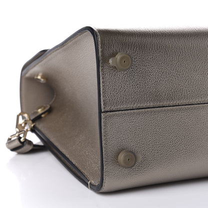Christian Dior Metallic Grained Calfskin Medium Diorever Flap Gold 6 of 9