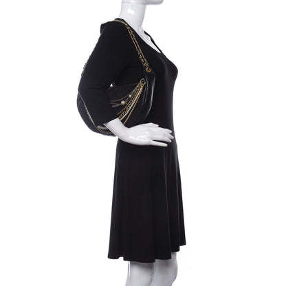 Chanel Lambskin Quilted All About Chains Hobo Black 2 of 10