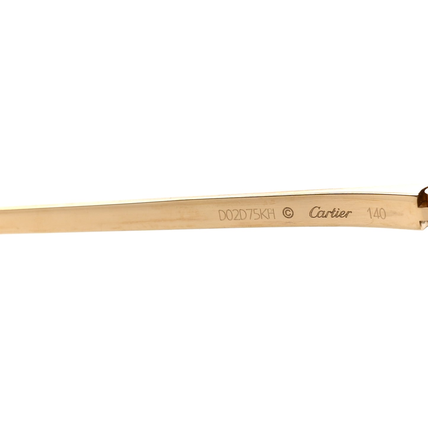 Panthere De Cartier Cat Eye Sunglasses CT0198S Gold