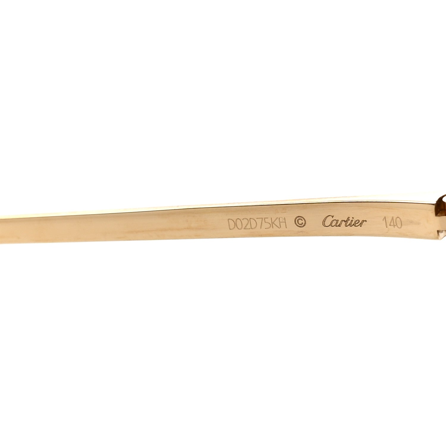 Cartier Panthere De Cartier Cat Eye Sunglasses CT0198S Gold 5 of 8