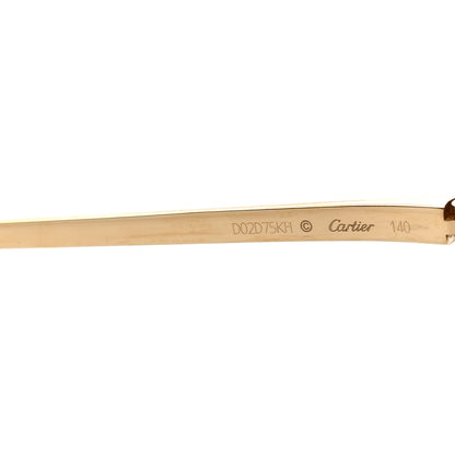 Cartier Panthere De Cartier Cat Eye Sunglasses CT0198S Gold 5 of 8