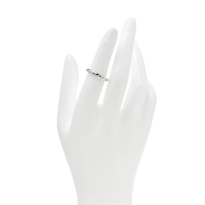 Tiffany Platinum Diamond Elsa Peretti Stacking Band Ring 50 5.5 2 of 5