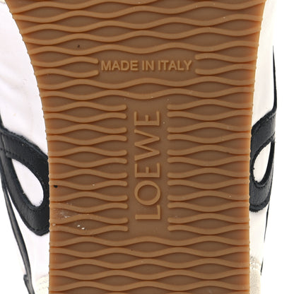 Loewe Nylon Suede Flow Runner High Top Sneakers 38 White Black 8 of 10