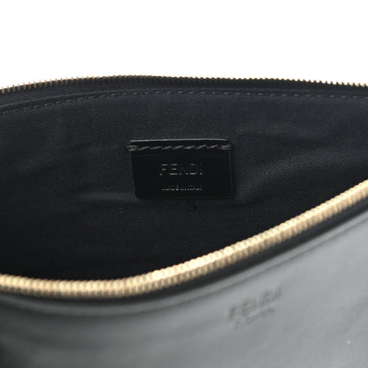 Fendi Vitello Century Opaco F is Fendi Bi-Color Triplette Pouch Set Black 6 of 10