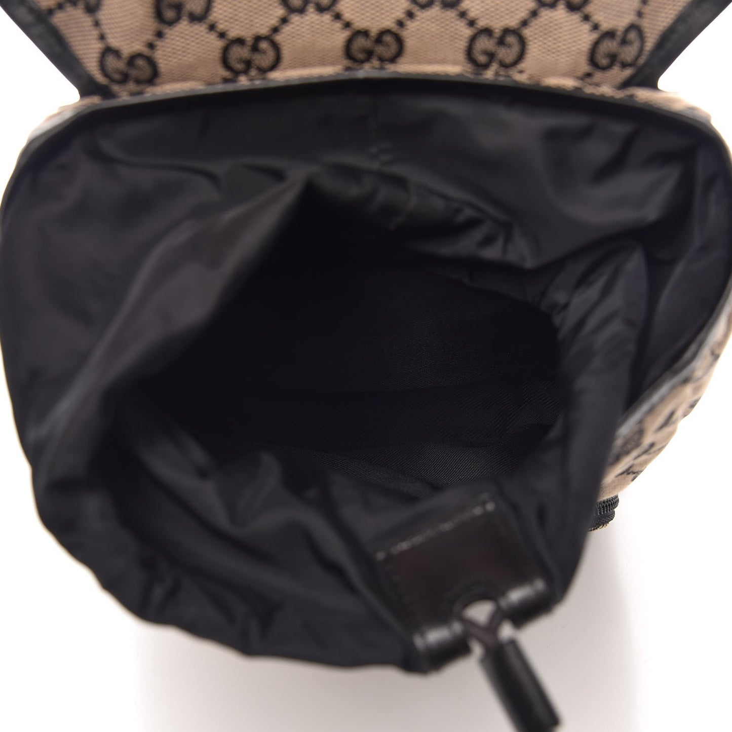 Monogram Flap Backpack Black