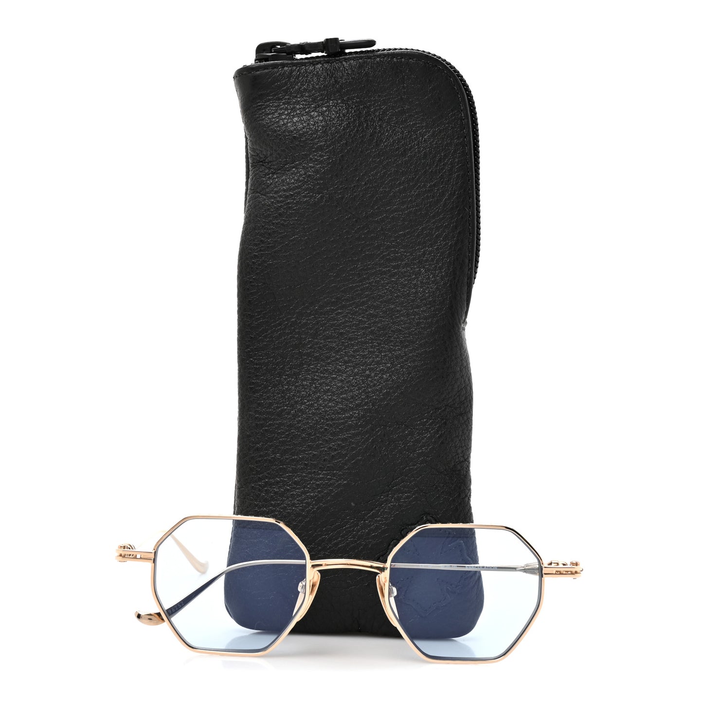 Metal Evaculation Sunglasses Gold Blue