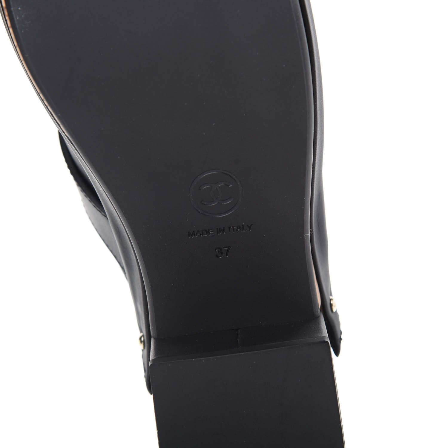 Chanel Calfskin CC Turn Lock Clogs 37 Black 6 of 9