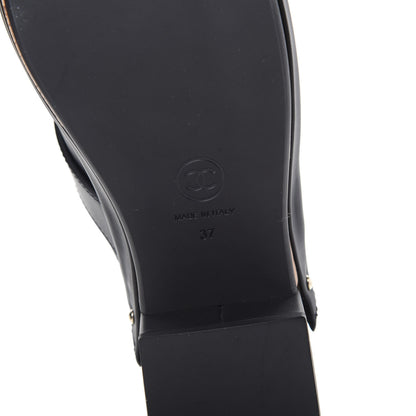 Chanel Calfskin CC Turn Lock Clogs 37 Black 6 of 9
