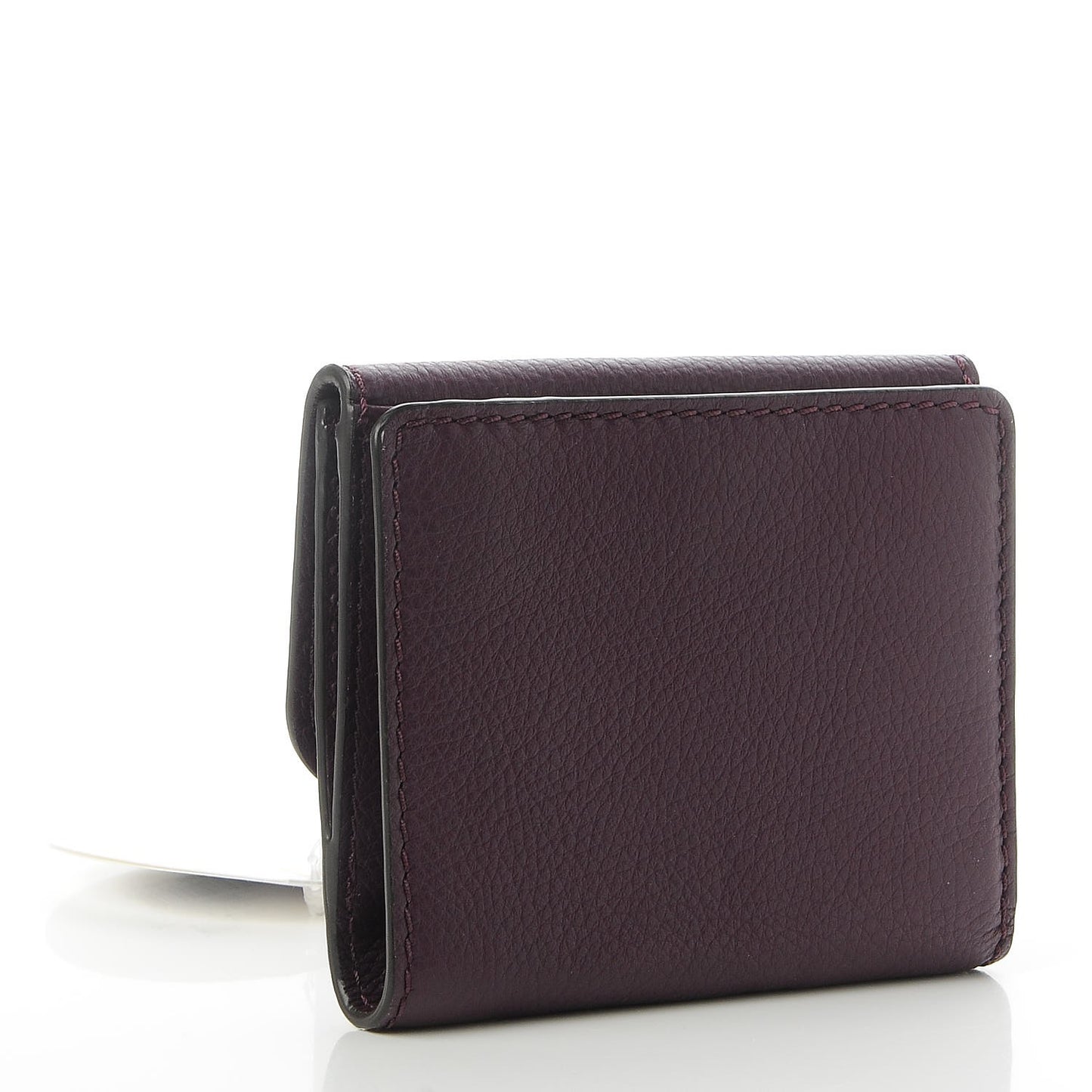 Grained Calfskin Marcie Square Wallet Intense Violine