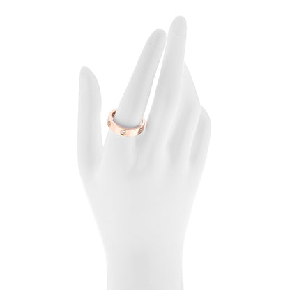 Cartier 18K Pink Gold 3 Diamond 5.5mm LOVE Ring 60 9.25 2 of 4