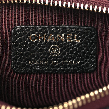 Chanel Caviar Quilted Small Cosmetic Case Black 6 of 8
