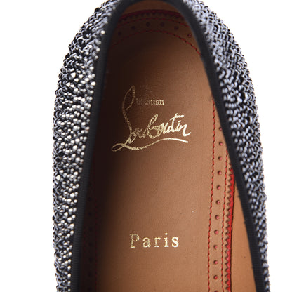 Christian Louboutin Strass Veau Velours Mens Dandelion Flat Loafers 42.5 Black 8 of 10