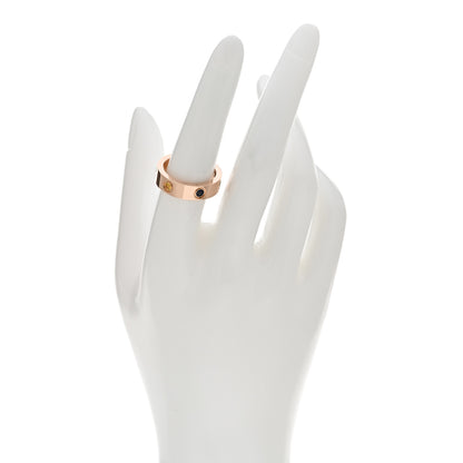 Cartier 18K Pink Gold Sapphire Garnet Amethyst 5.5mm LOVE Ring 55 7.25 2 of 4