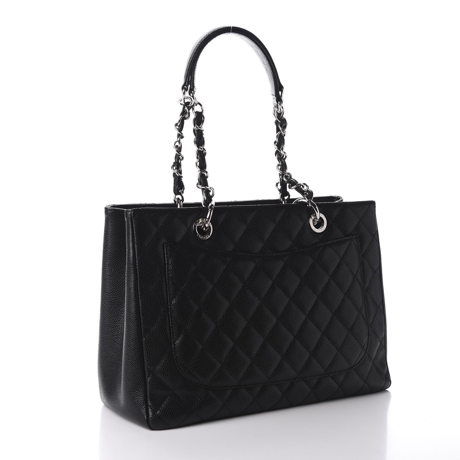 Chanel Caviar Quilted Grand Shopping Tote GST Black 2 of 9
