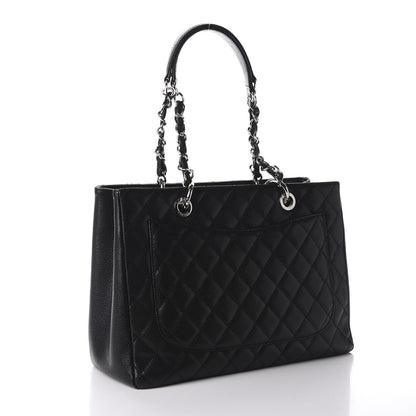 Chanel Caviar Quilted Grand Shopping Tote GST Black 2 of 9