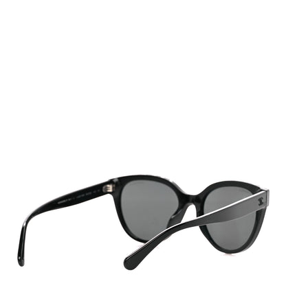 Chanel Acetate CC Butterfly Sunglasses 5414-A Black 4 of 9