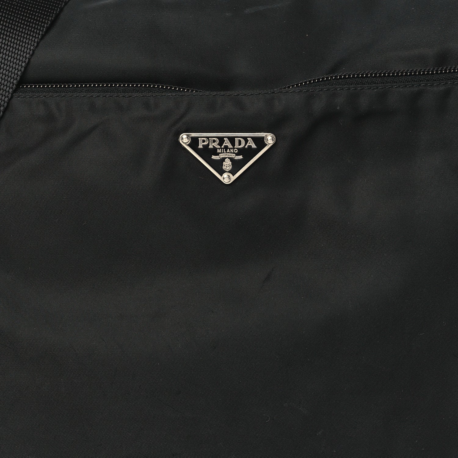 Prada Tessuto Nylon Messenger Bag Black 7 of 9