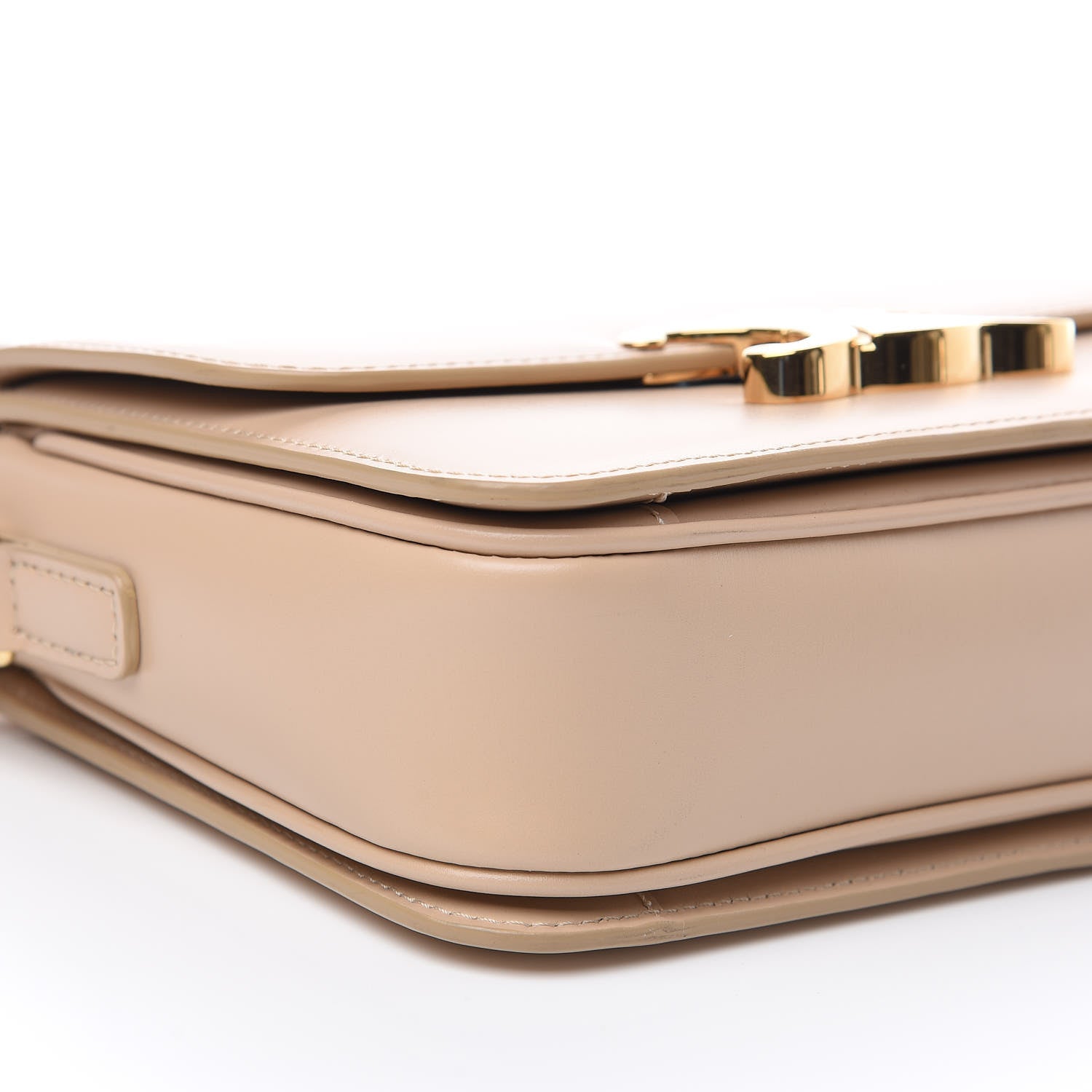 Celine Shiny Calfskin Large Triomphe Nude 9 of 10